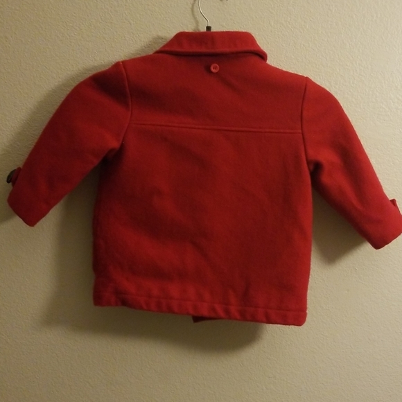 Talbots red peacoat style coat kids 4 wool - Picture 5 of 8
